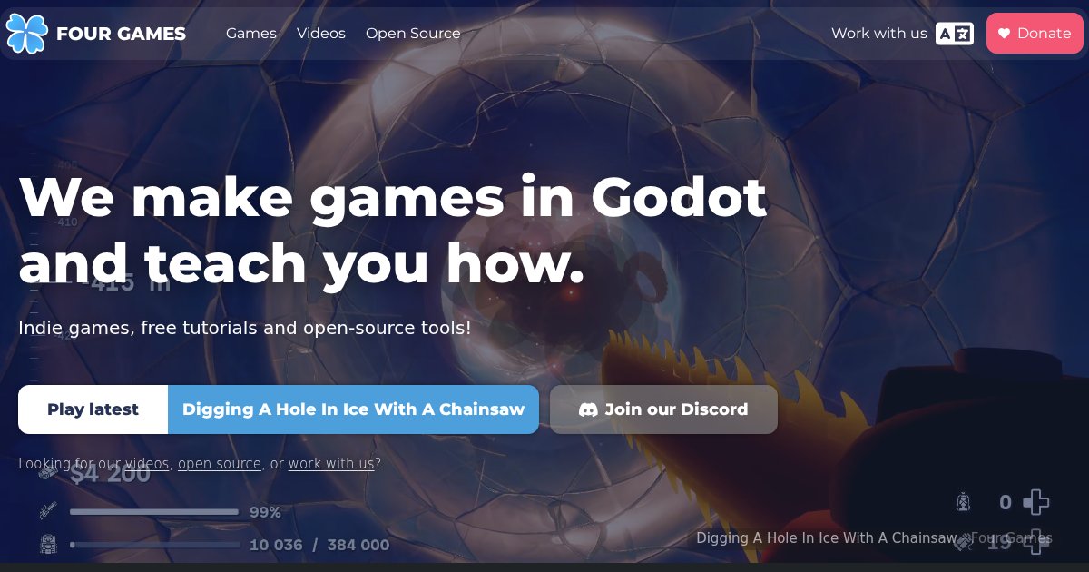 Four Games: Indie games made in Godot